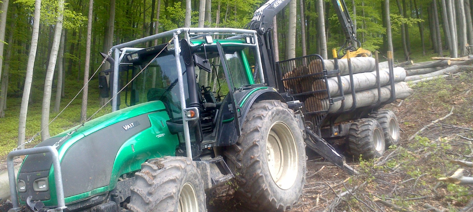 Traktor mit Anhänger